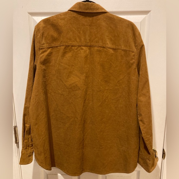 J.Crew Factory NWT Western Brandy Corduroy Shirt Jacket WM Size L Stretch - Picture 4 of 14